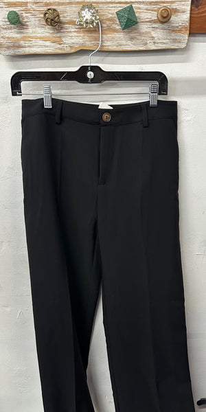 Black Button Pants