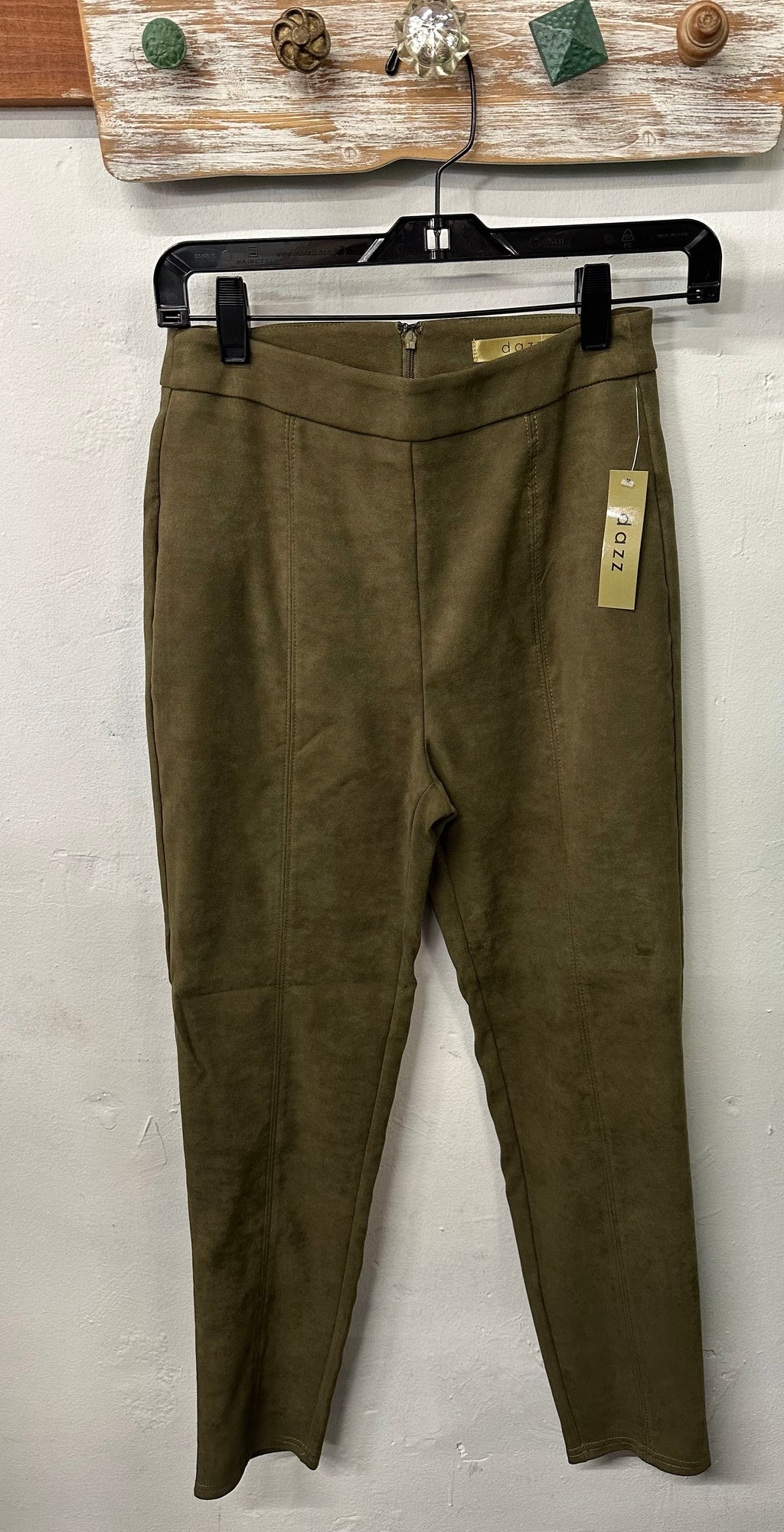 Green Suede Pants