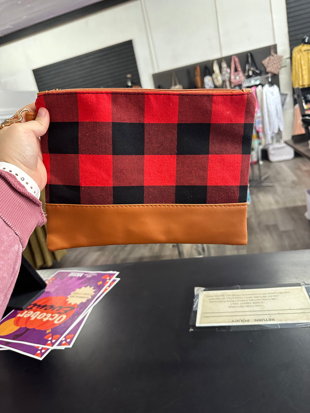 Plaid Pouch