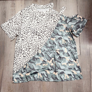 Camo Leopard Top