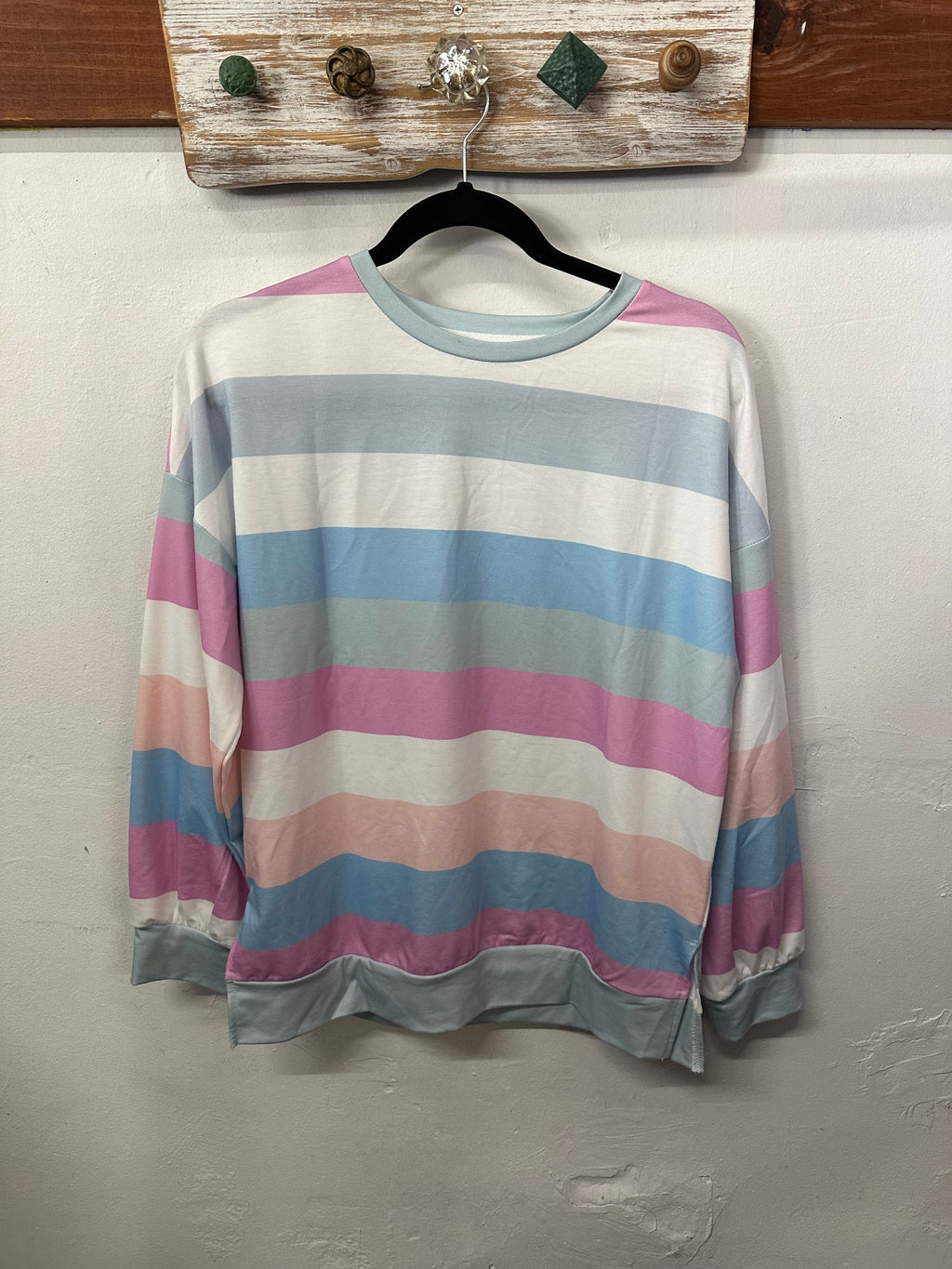 Pastel Striped Sweatshirt