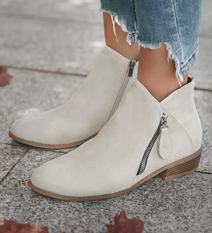 Cream Booties