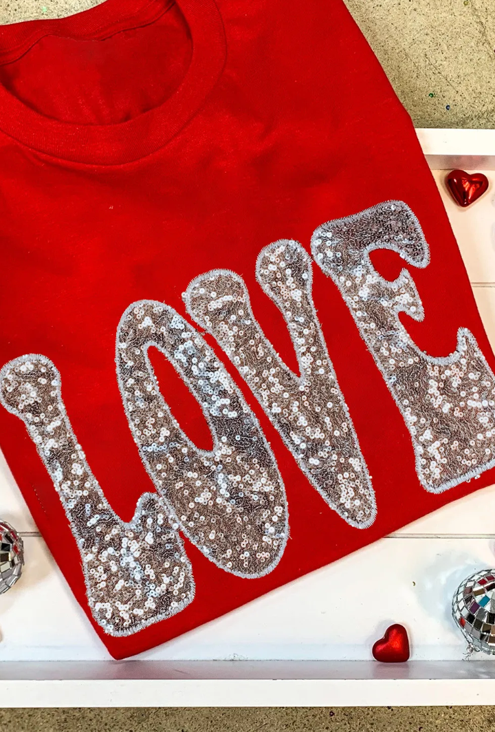 Sequin Love Tee