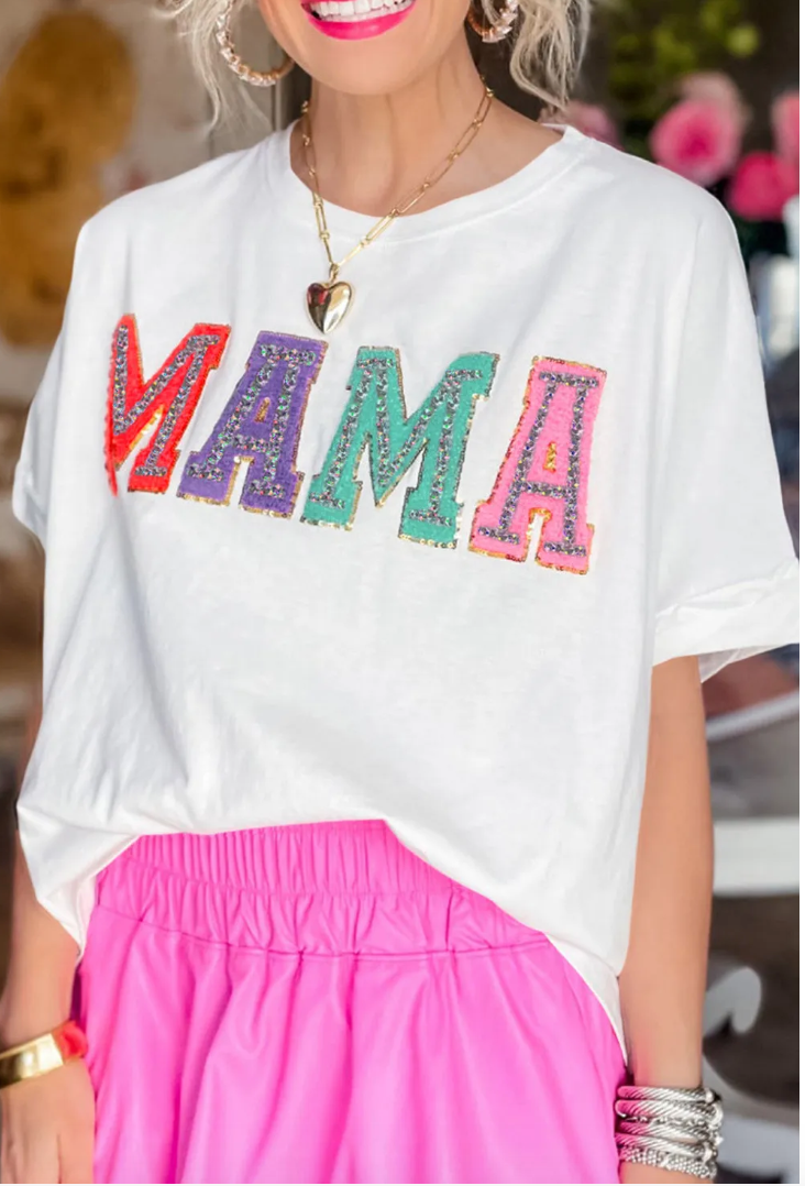 Chenille Mama Tee