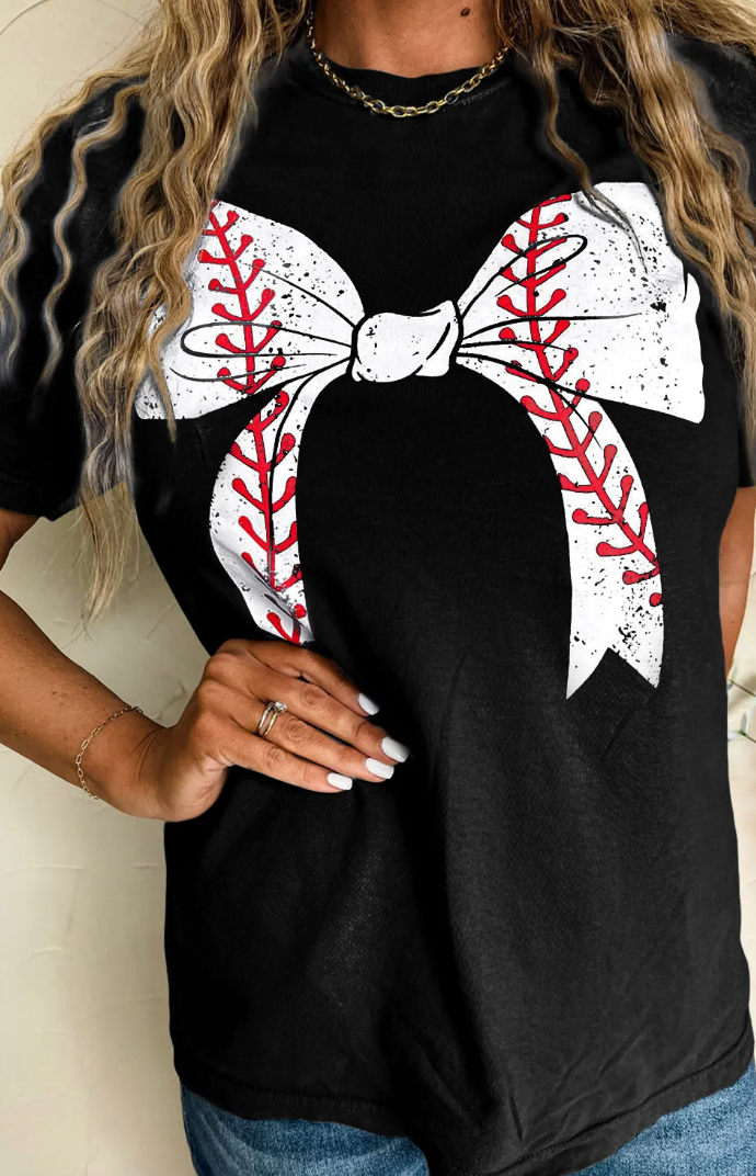 Baseball Bow Tee