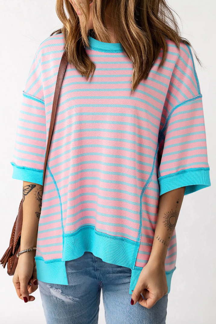 Oversized Striped Top