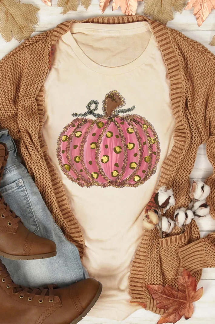 Leopard Pumpkin Tee