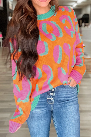 Neon Leopard Sweater