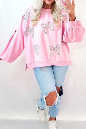 Confetti Bow Pullover