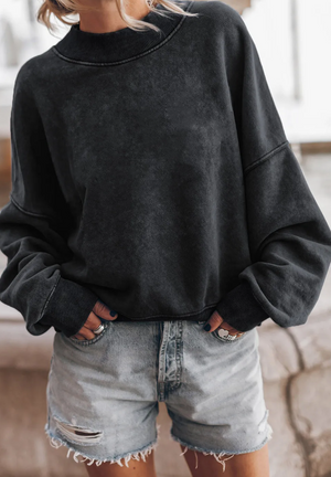 Mock Neck Sweatshirt