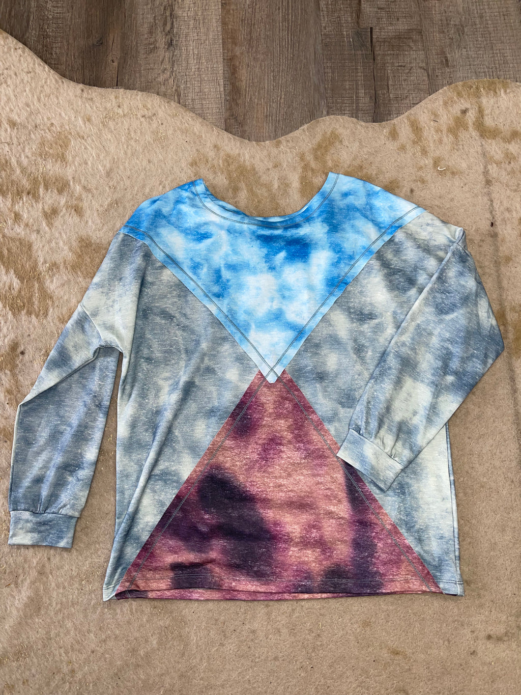 Multicolored Long Sleeve Top
