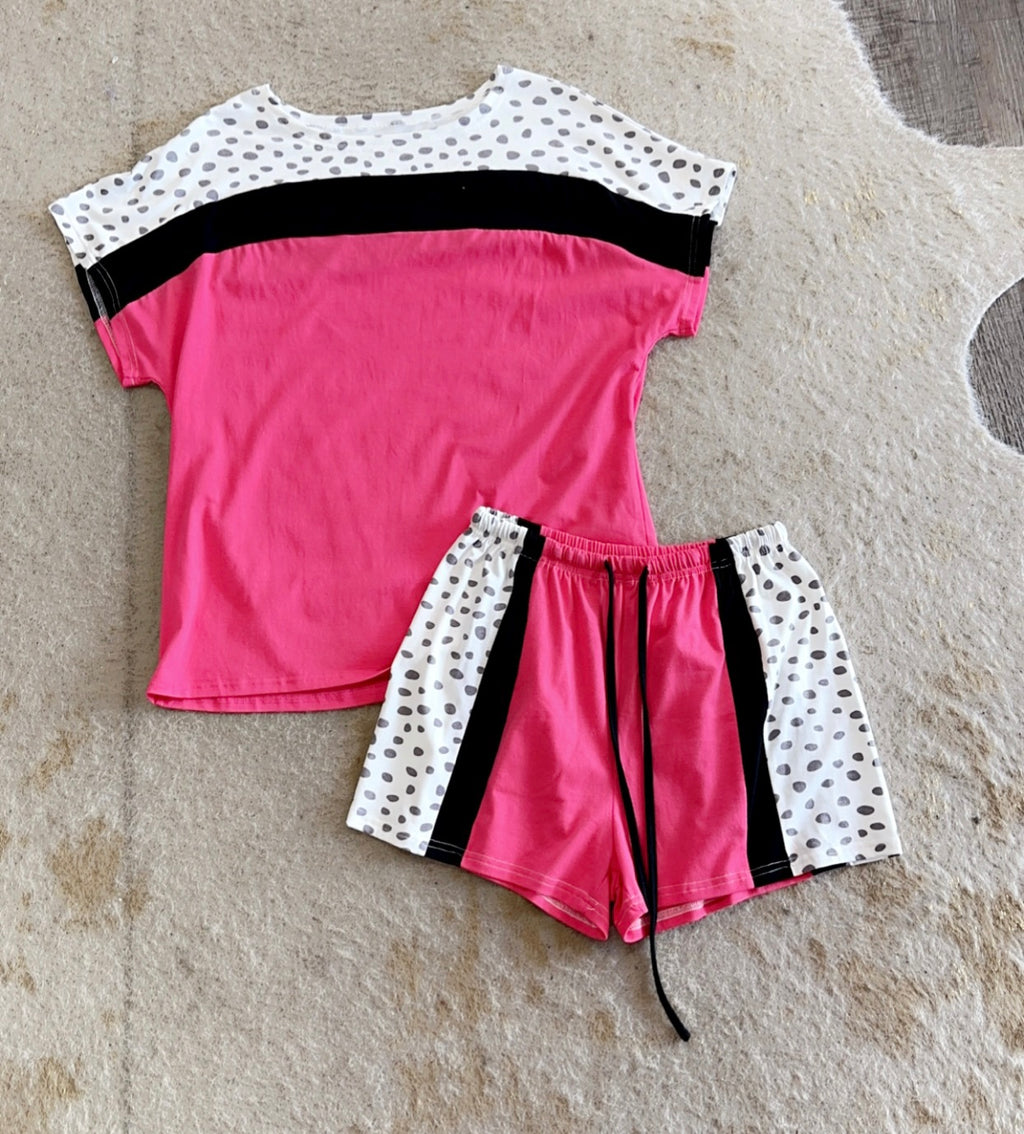 Rose Dotted Lounge Wear