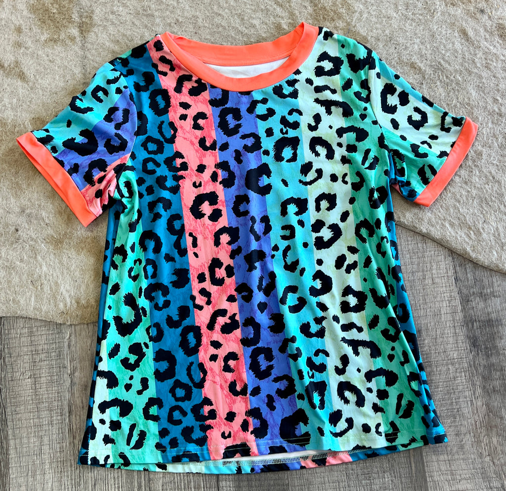 MultiColor Leopard Tee