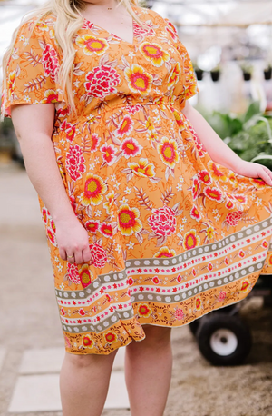 Plus size Floral Dress